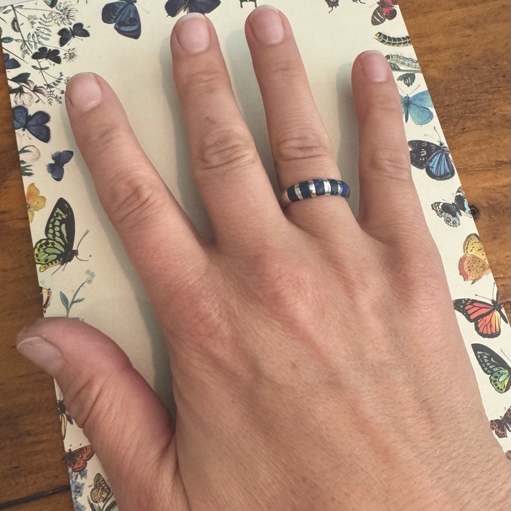 Sterling Silver and Lapis Lazuli Ring